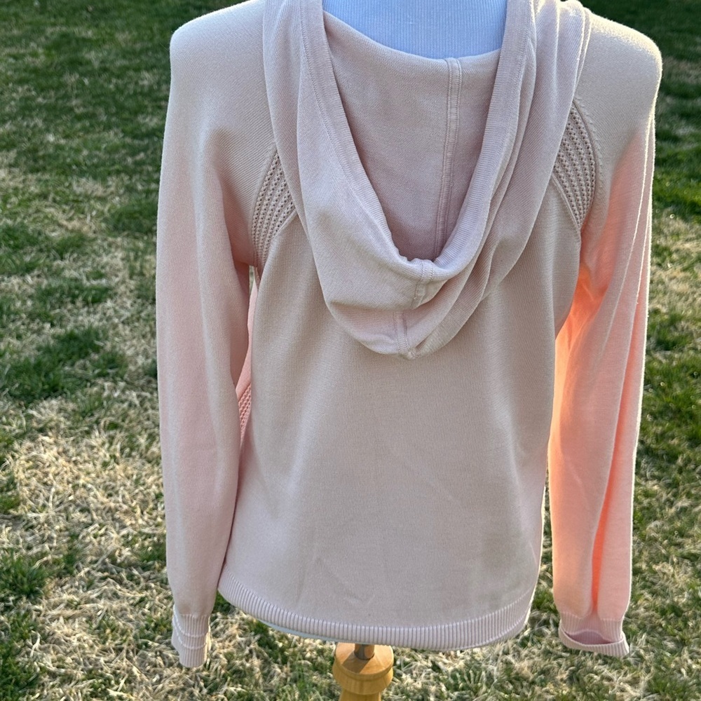 Athleta Pink Long Sleeve Relaxed Hoodie - Picture 2 of 3